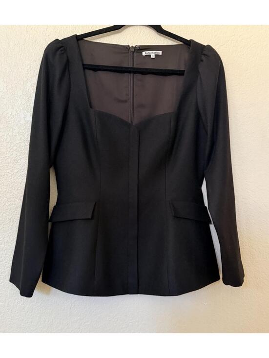 Reformation Tops - New REFORMATION  Edie Top in Black Size 10